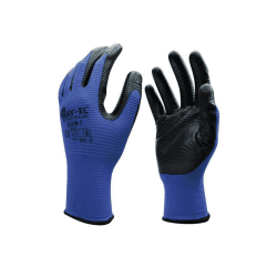 Zebra İşçi Eldiveni Extra Mavi Siyah Renk 1