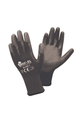 İşçi Eldiveni Poliüretan Kokusuz Siyah 7 Numara 1