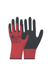 İşçi Eldiveni Kokusuz Kırmızı Latex 10 Numara 1