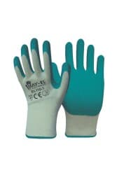 Yeşil Latex İşçi Eldiveni Kokusuz 10 Numara 1/2 1