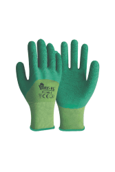 Yeşil Pütürlü İşçi Eldiveni Kokusuz 10 Numara 3/4 1