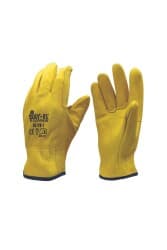 Deri İş Eldiveni Sarı Kokusuz 10 Numara 1