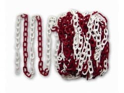 Essafe 6mm Plastik Zincir - Kırmızı Beyaz 100 Metre ( GE 6000-1 ) 1