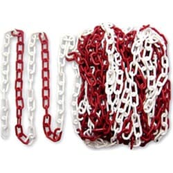 Evelux Plastik Zincir Kırmızı-Beyaz 25 Mt