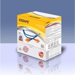 Essafe Çam Tipi Kulak Tıkacı Kordonlu Kutulu 24dB GE 1425 100 Adet 2