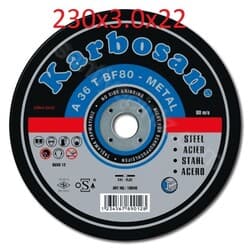 Karbosan Metal Kesme Taşı 230X3.0X22.23 2