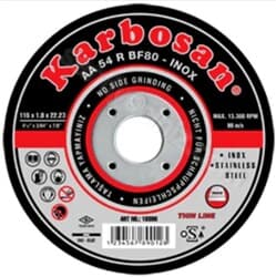 Karbosan İnox Kesici Taş Thinline Paslanmaz 115X1.0X22.23 3