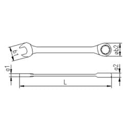 İzeltaş Cırcır Kombine Anahtar 12mm 3