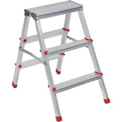 Merdiven Kanat Çift Taraflı Alüminyum Eko 3+3 Basamaklı 1