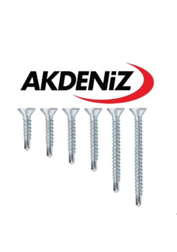 YHB Matkap Uçlu Vida 3,9 x 25 Akdeniz 1000 Adet 2