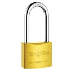 Asma Kilit Meşem Sarı Uzun 50mm