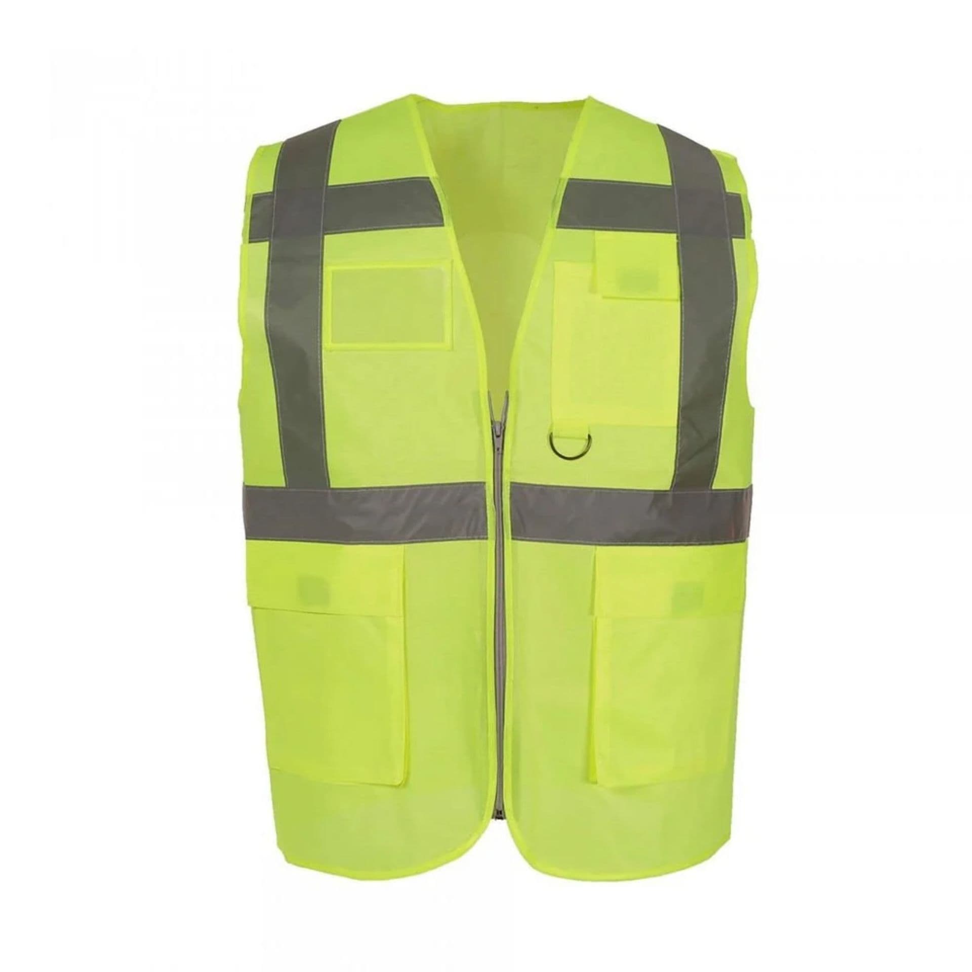 Emniyet İkaz Yeleği Cepli Mühendis Tipi CE Belgeli Sarı M 1
