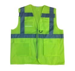 Emniyet İkaz Yeleği Cepli Mühendis Tipi CE Belgeli Sarı S 2