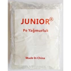 Junior Tek Kullanımlık Yağmurluk Şeffaf