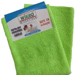 Mikrofiber Havlu Temizlik Bezi Battal Boy 50X70 Wikro Overloklu Kalın 1