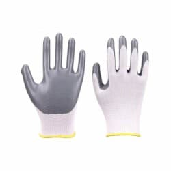 İşçi Eldiveni Gri Nitril Kaplı Örme Beyaz 1