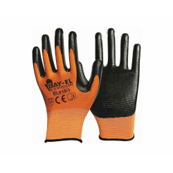 Zebra İşçi Eldiveni Extra Turuncu Siyah Renk 1