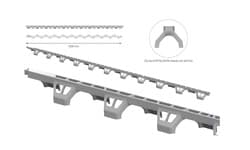 Döşeme Paspayı Zig Zag Profil Tipi 25mm 50 Adet 2