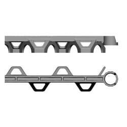 Döşeme Paspayı Zig Zag Profil Tipi 25mm 50 Adet 3