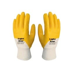 Sarı Latex İş Eldiveni Light Star 12 Adet 1