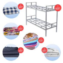 Avantajlı Şantiye Ranza Yatak Seti 7