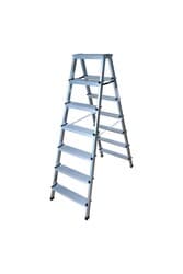 Merdiven Kanat Çift Taraflı Alüminyum Eko 7+7 Basamaklı 1