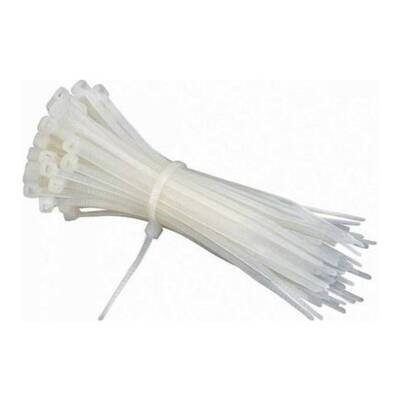 Kablo Bağı Cırt Kelepçe Plastik Beyaz 4,8X300 mm 100 Adet - 1