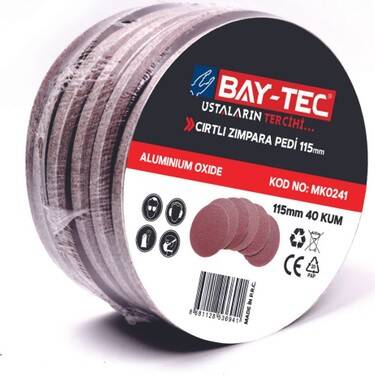 Cırtlı Zımpara Pedi 180mm P150 Kum 10 Adet - 1