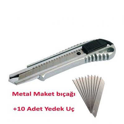 Metal Maket Bıçağı ve Yedeği 10 Adet Bks Tools - 2
