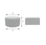 Gurbetçiler Kalıp Delik Tapaları / Dıştan Geçme Tipler 76mm 500 Adet