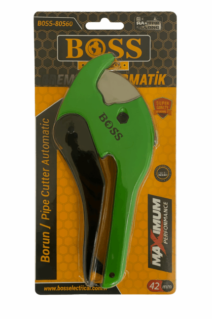 BOSS 42 mm Boru Makası – PVC PPRC Plastik Boru Kesme Makası